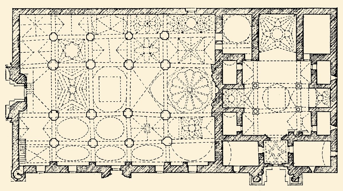 Divriği Ulucamii ve Şifâhânesi’nin planı