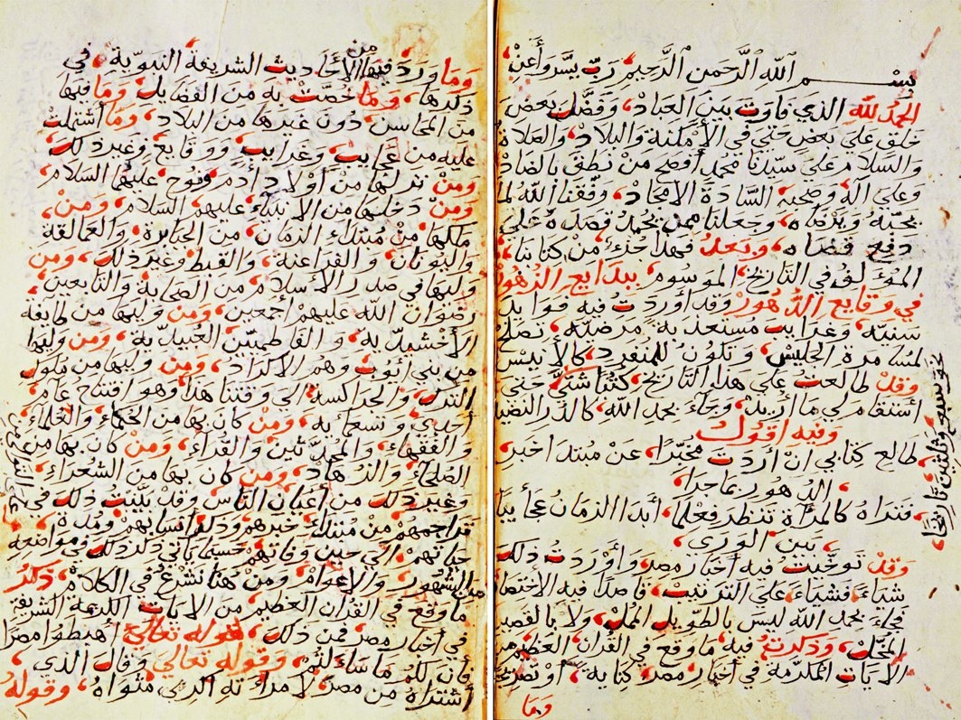 İbn İyâs’ın Bedâʾiʿu’z-zühûr fî veḳāʾiʿi’d-dühûr adlı eserinin IV. cildinin ilk iki sayfası (Süleymaniye Ktp., Fâtih, nr. 4197)