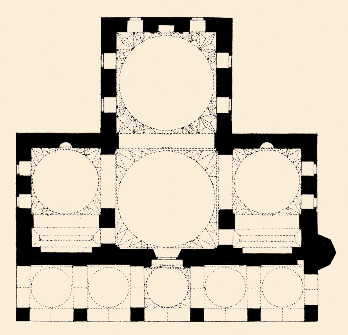 İshak Paşa Camii’nin planı