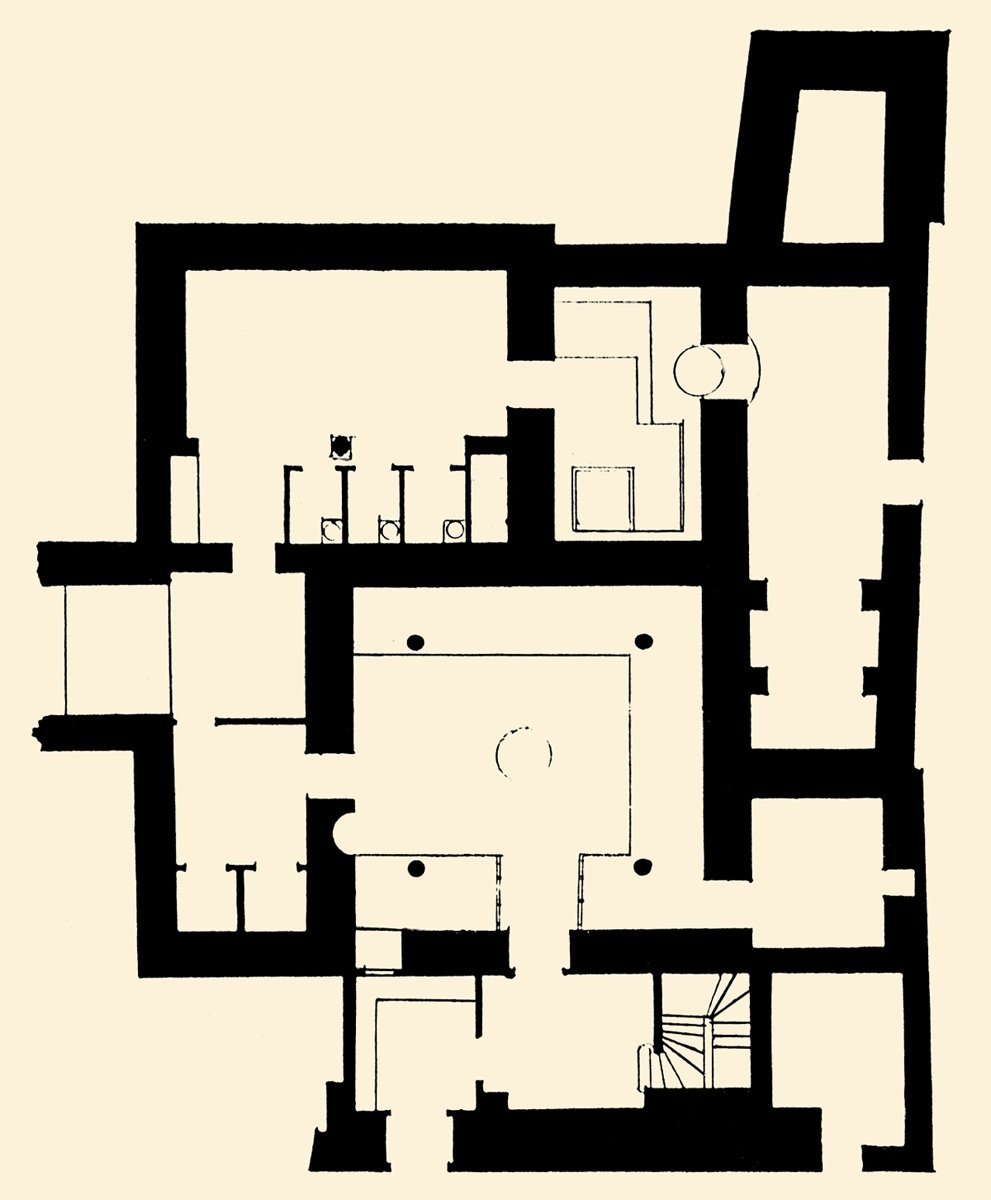 Tunus’un Bardo şehrindeki hamamın planı