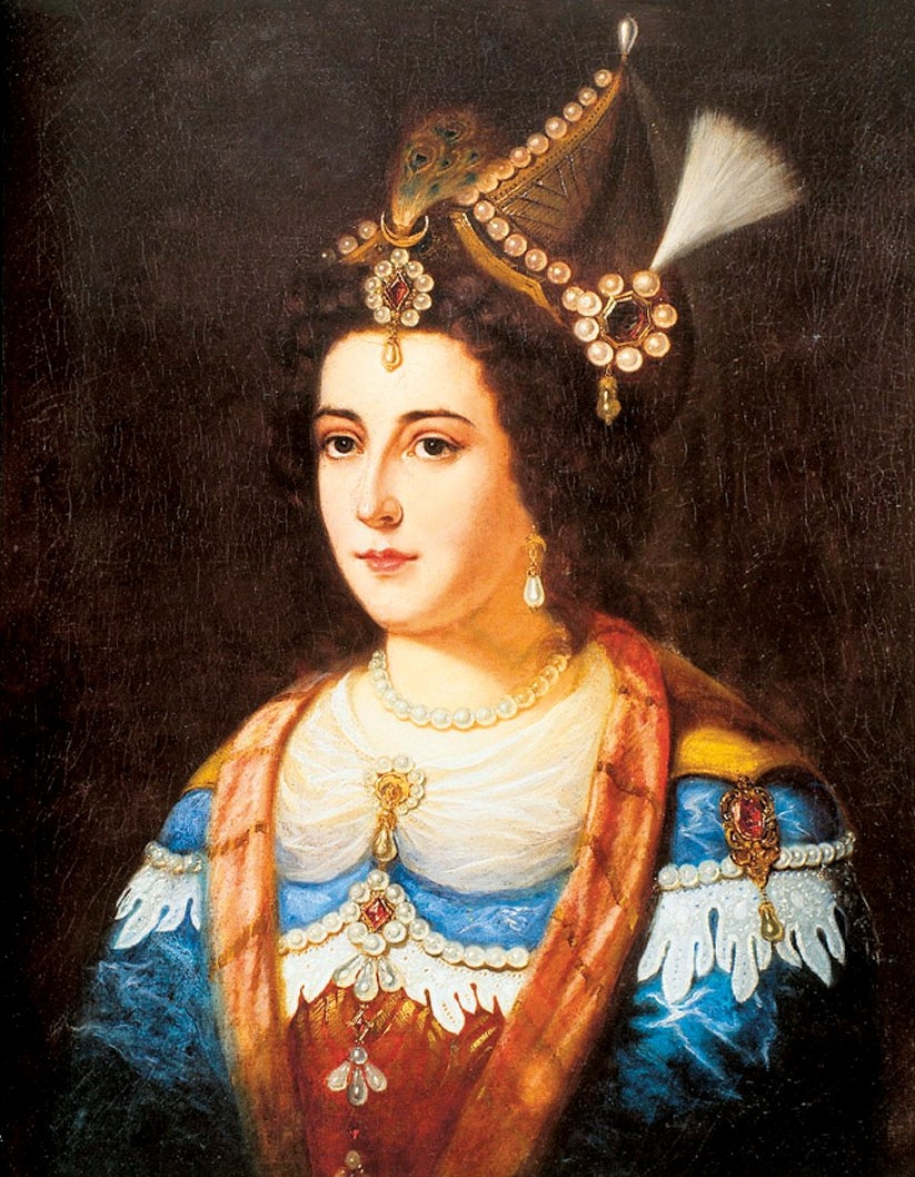 II. Mustafa ve III. Ahmed’in annesi Gülnûş Emetullah Sultan’ın temsilî bir resmi
