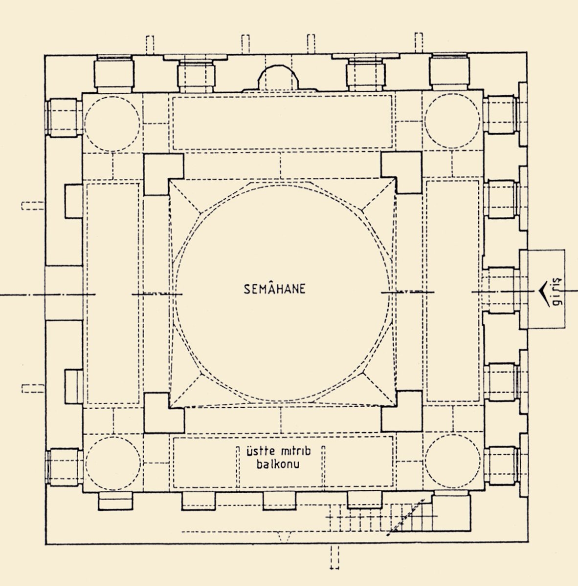Kilis Mevlevîhânesi’nin planı