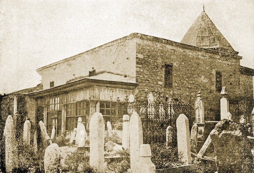 Şems-i Tebrîzî Zâviyesi’nin 1920 yılına ait bir fotoğrafı (Konya Rehberi, lv. XVII)