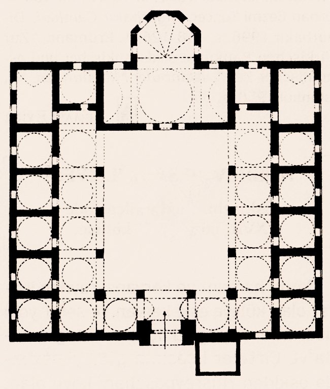 Hüsrev Paşa Cami-Medresesi’nin planı