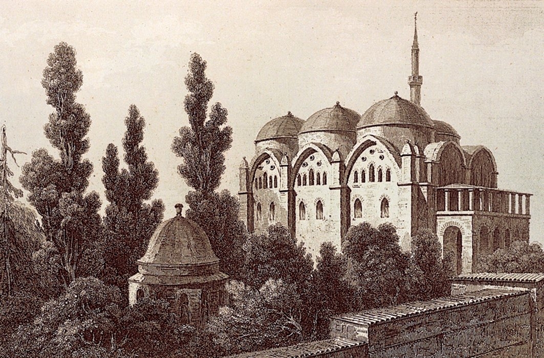Piyâle Paşa Camii’nin XIX. yüzyılın ortalarına doğru çizilen bir gravürü (M. Jules van Gaver, Turquie, Paris 1840, lv. 56)