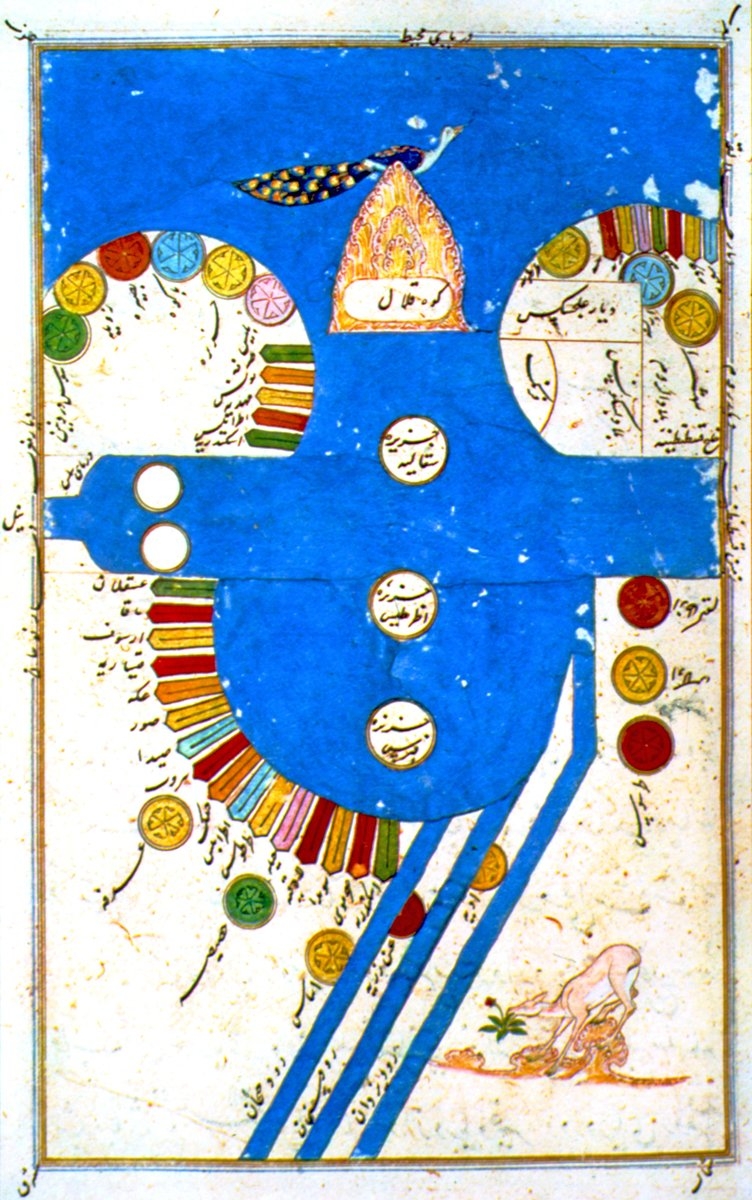 İstahrî’nin Kitâbü’l-Mesâlik ve’l-memâlik adlı eserinde Akdeniz (TSMK, Bağdat Köşkü, nr. 334, vr. 41a)