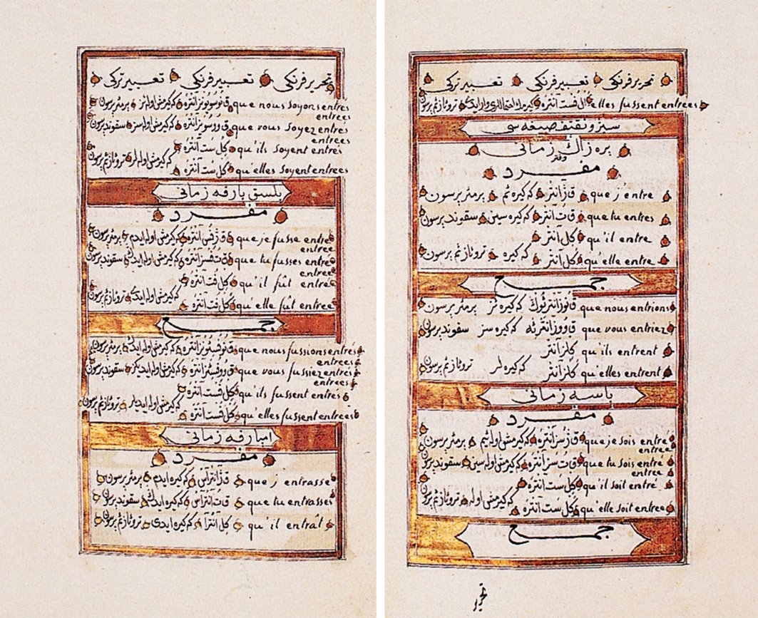 Seyyid Ali Paşa’nın Resmü’l-acîb (San‘at-ı Kitâbet) adlı eserinden iki sayfa (Askerî Müze Ktp., nr. 3026)