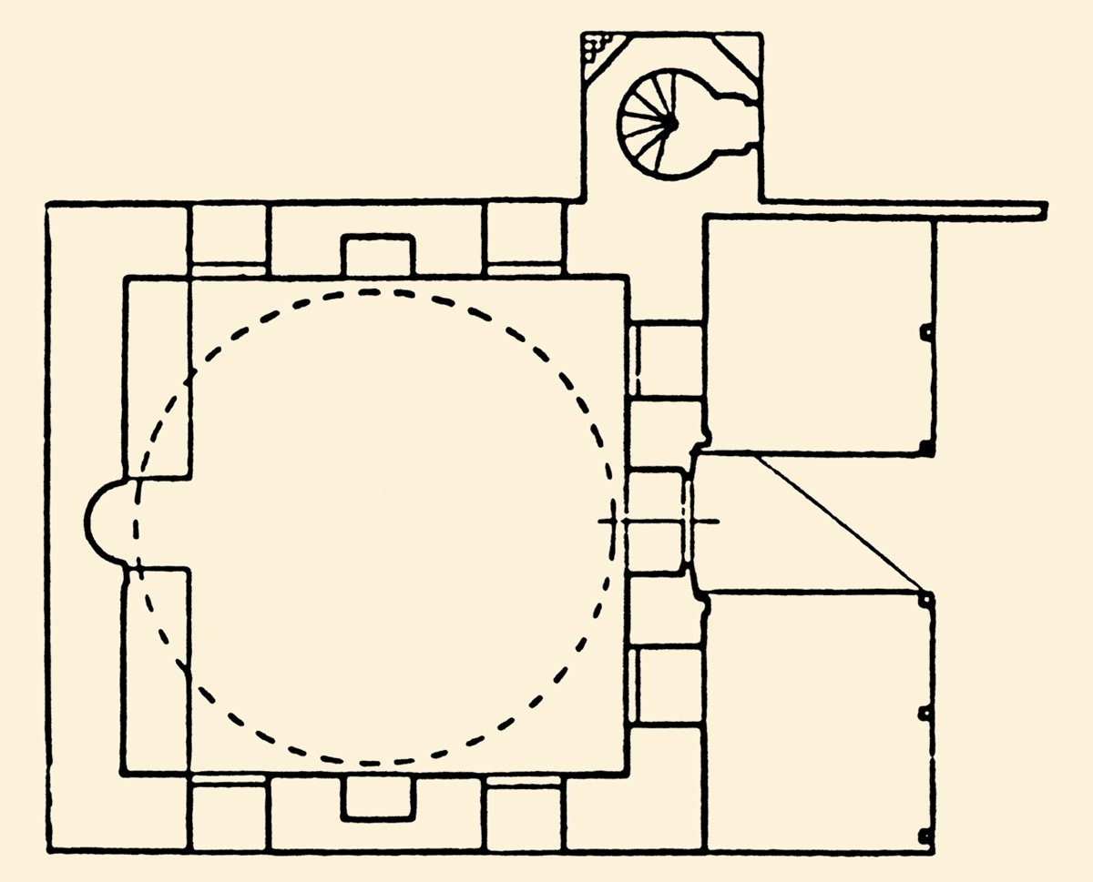 Rodos’ta Hamza Bey Camii’nin planı