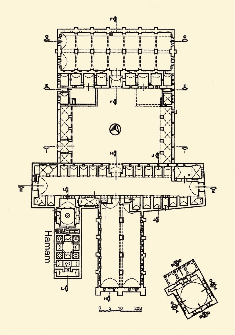 Ulukışla’daki Öküz Mehmed Paşa Külliyesi’nin planı