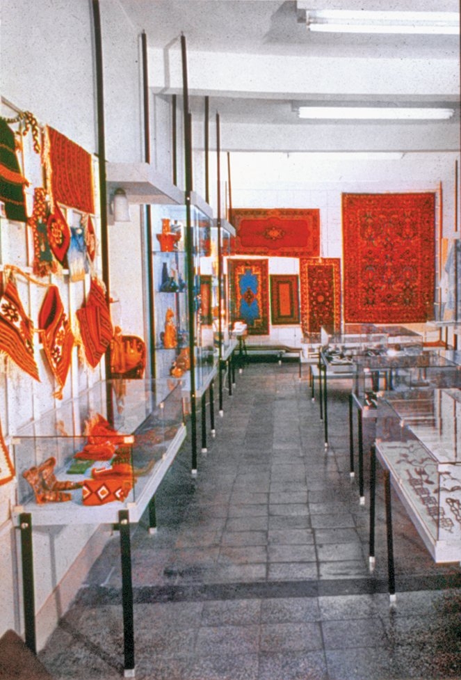 Tiran’daki Tarih ve Etnografya Müzesi’nin içinden bir görünüş