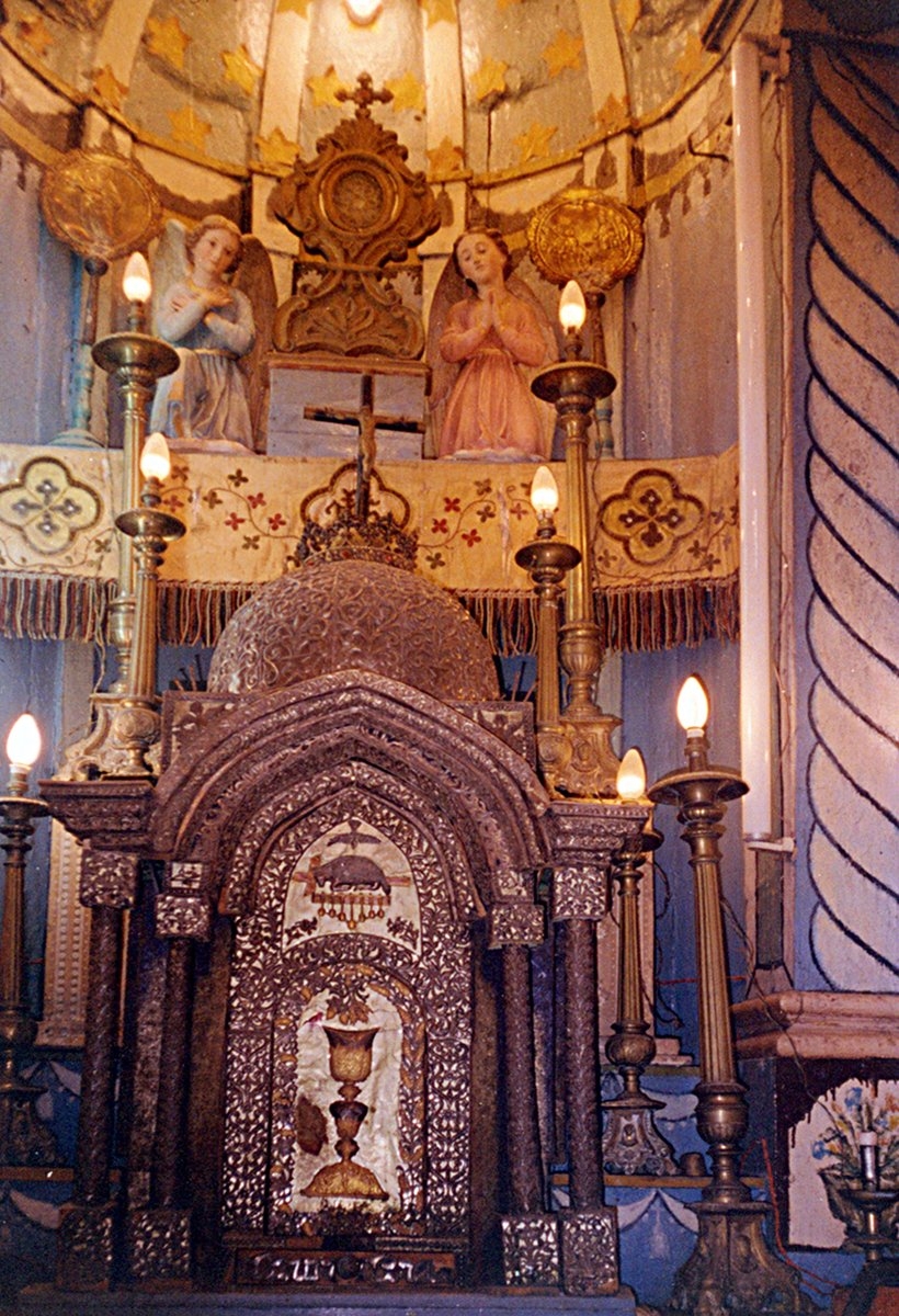 Mardin Keldânî Kilisesi’nin içinden bir görünüş