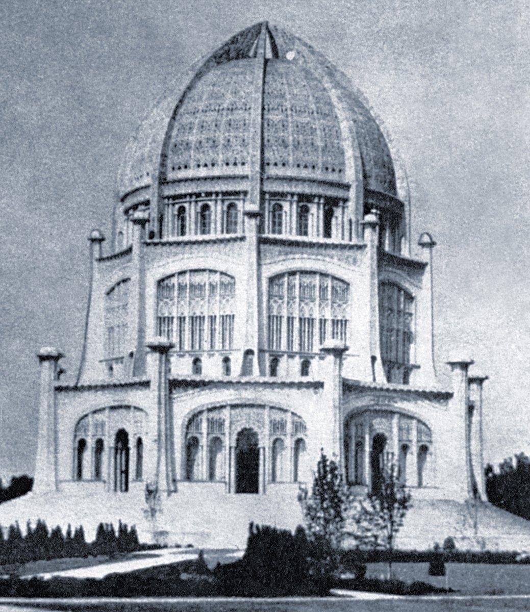 Amerika’da Doğu etkisiyle inşa edilmiş bir Bahâî tapınağı – Illinois/Amerika Birleşik Devletleri