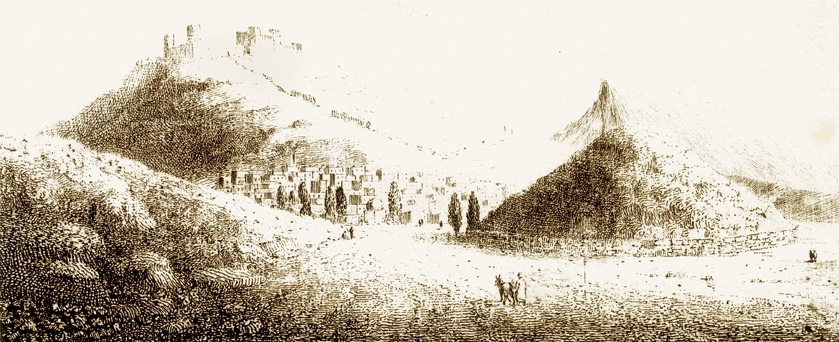 Bergama’nın XIX. yüzyıl başlarındakidurumunu gösteren bir gravür(W. Turner, Journal of a Tour in the Levant, III, 270)