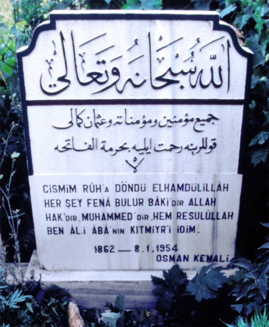 Kemâlî Efendi’nin mezar taşı – Edirnekapı/İstanbul