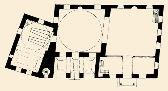 Geyikli Baba Camii ve Türbesi’nin planı