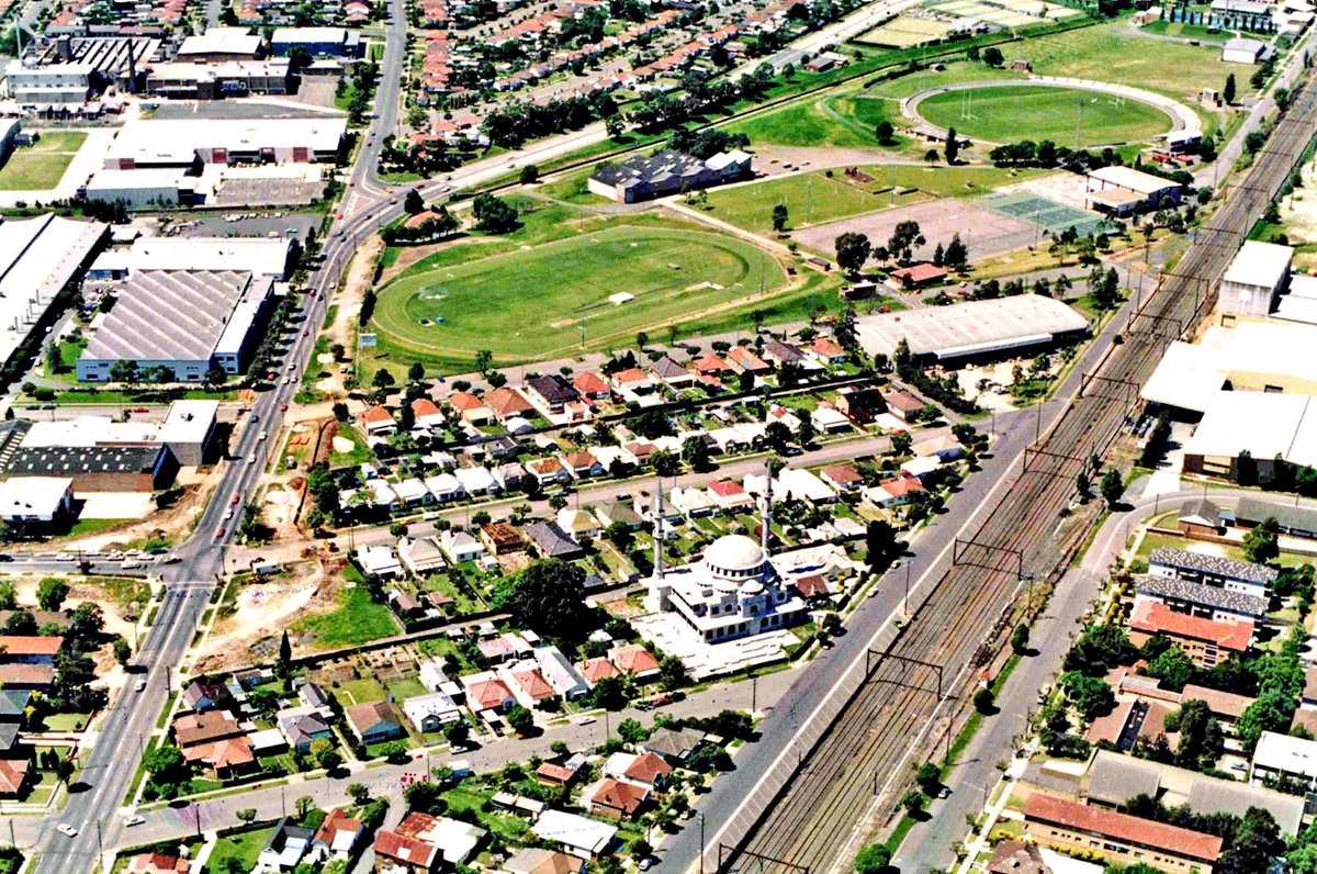 Auburn Camii’nin kuşbakışı görünüşü