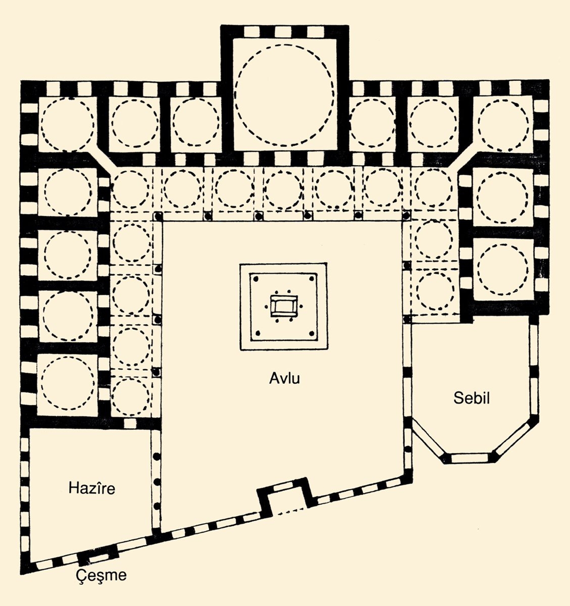 Hekimbaşı Ömer Efendi Külliyesi’nin planı