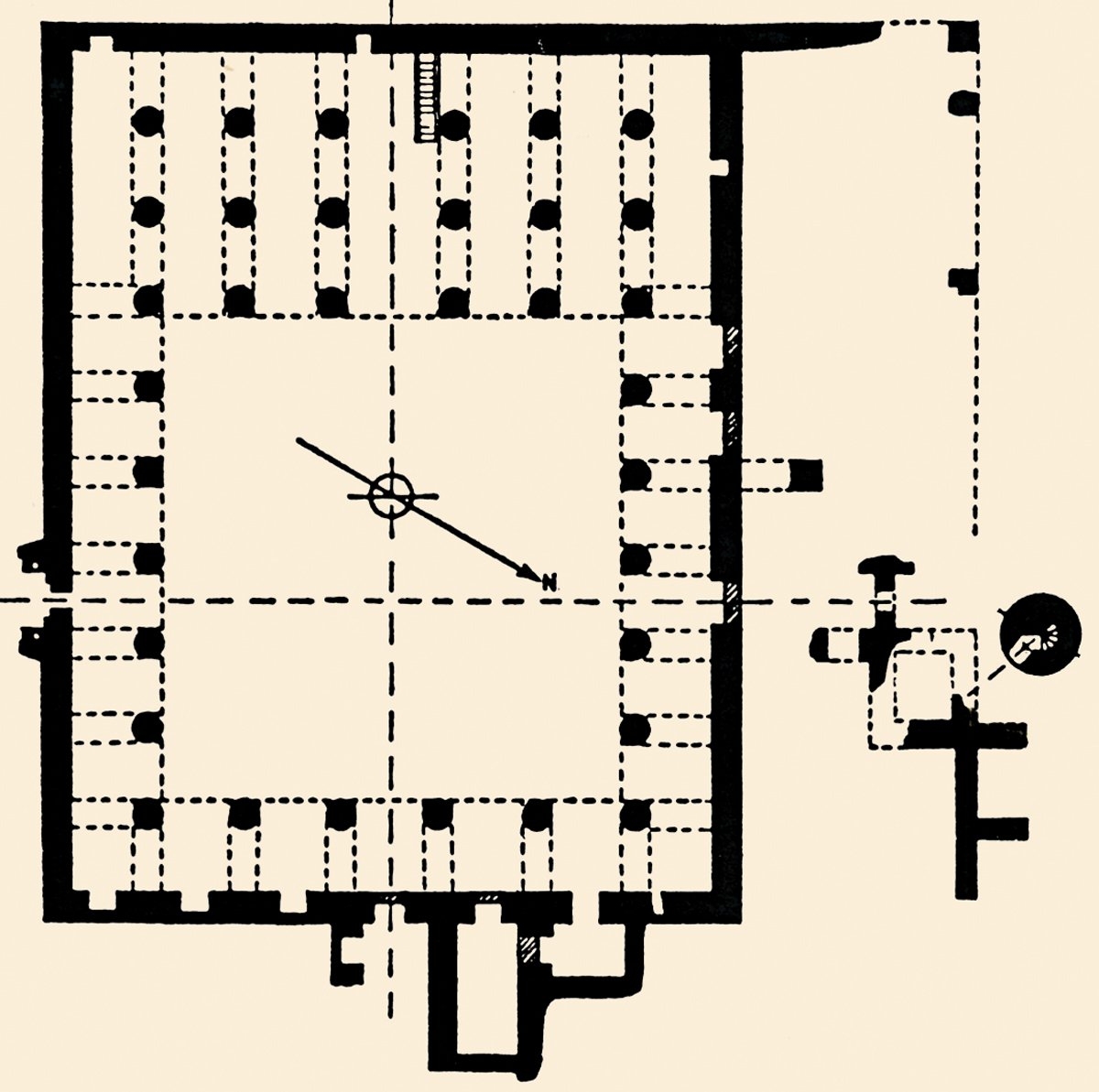 Damgan Târîhâne Camii’nin planı