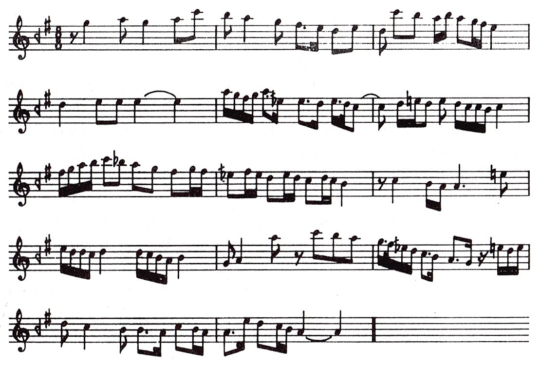 Bileşik gülizar makamının seyir örneği