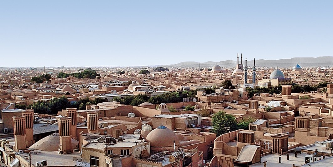 Yezd şehrinden bir görünüş