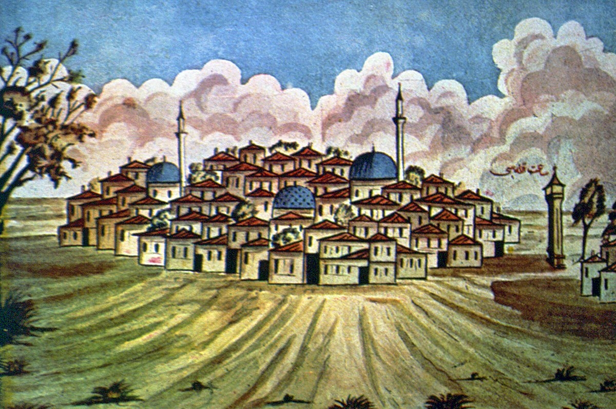Bozoklu Osman’ın Musavver İran Sefâretnâmesi’nde 1811’deki Bolu’yu gösteren bir resmi (Millet Ktp., Ali Emîrî, Tarih, nr. 822)