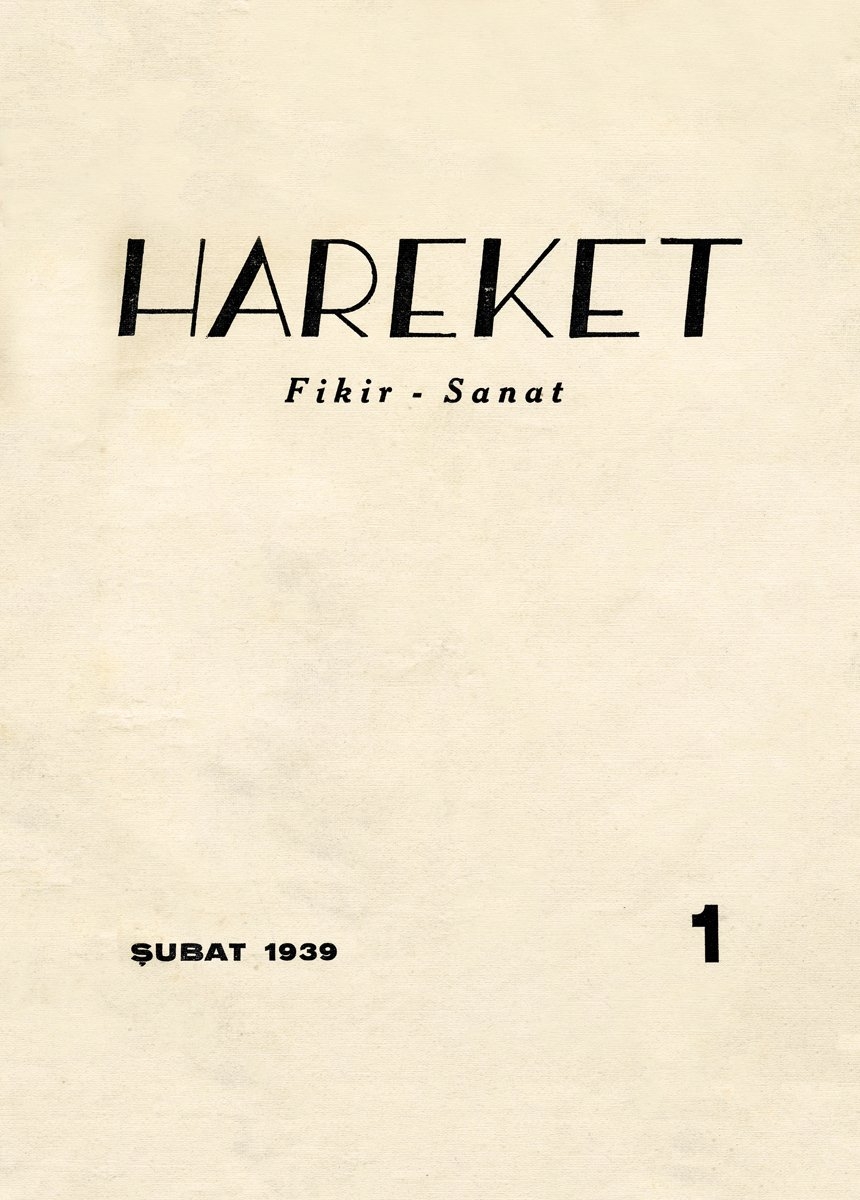 Hareket dergisinin ilk sayısının kapağı
