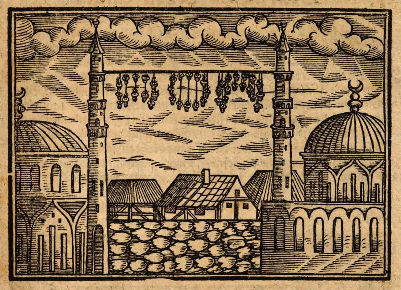 XVI. yüzyılın sonlarında İstanbul’a gelenS. Schweigger’in seyahatnâmesindekimahya tasviri (Eine newe Reyßbeschreibung auß Teutschland nach Constantinopel und Jerusalem, Nürnberg 1608, s. 193)