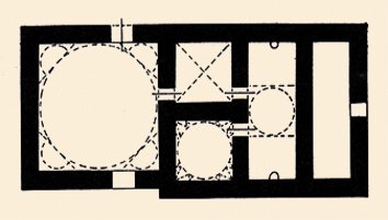 Elvan Çelebi Zâviyesi’nin Hamamı’nın plan-krokisi