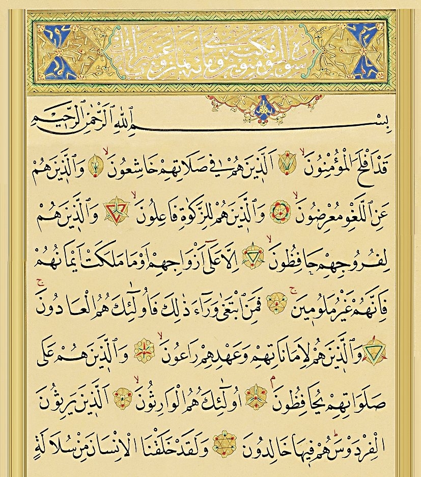 Mü’minûn sûresinin ilk âyetleri