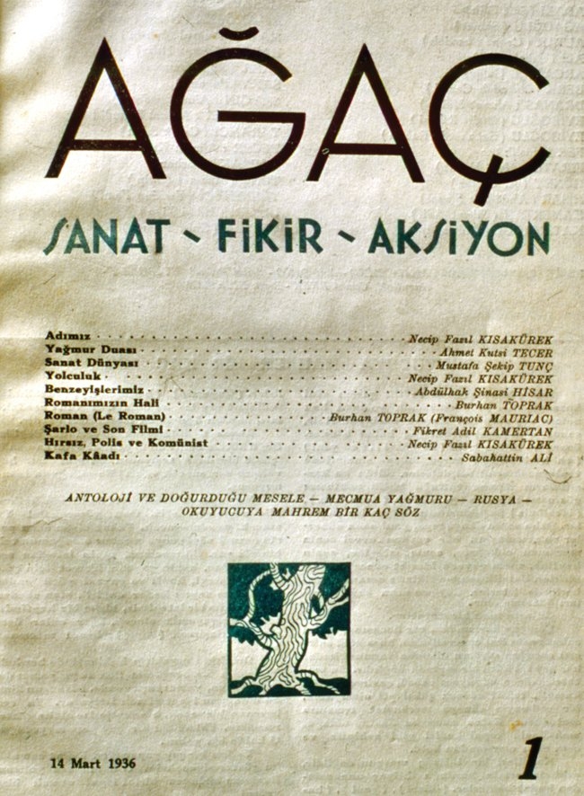 Ağaç dergisinin ilk sayı kapağı