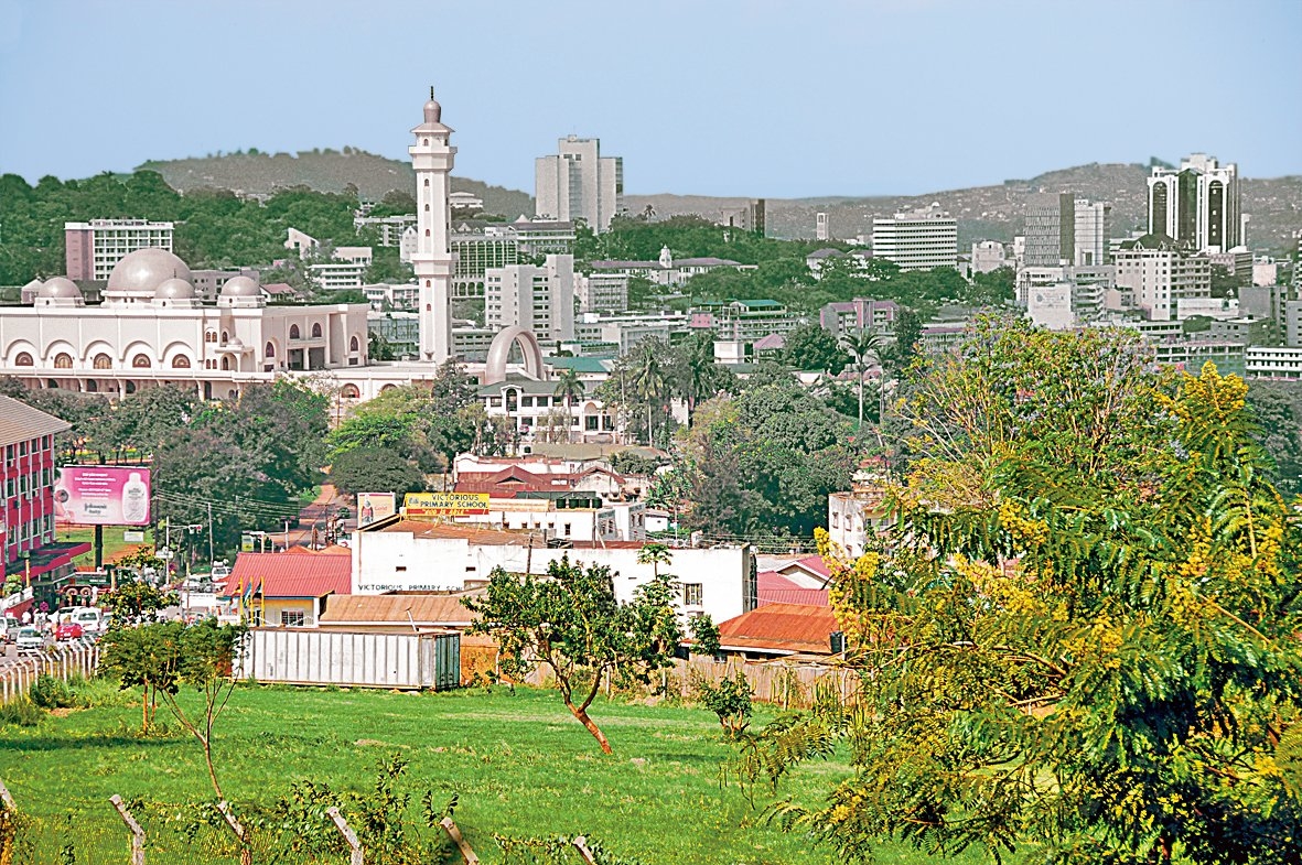 Uganda’nın başşehri Kampala’dan bir görünüş