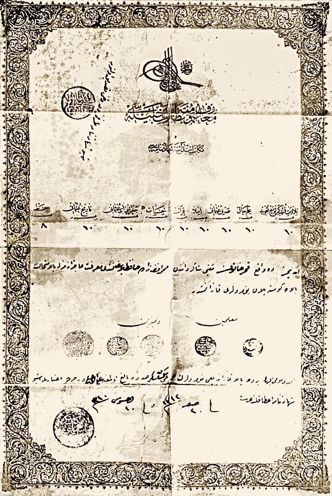 Yusuf Cemil Ararat’ın ilkmektep diploması