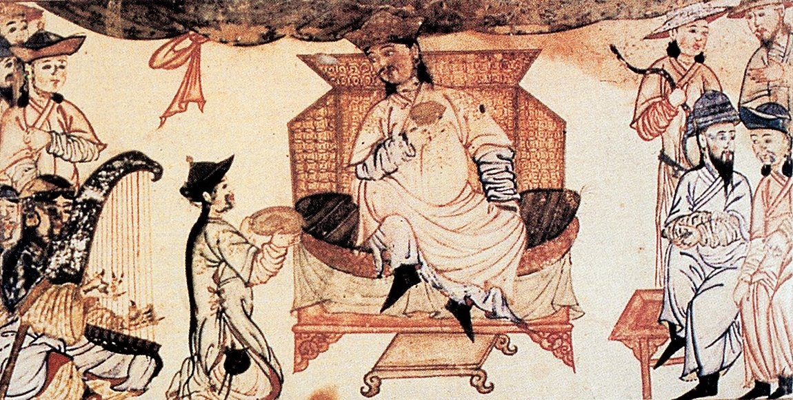 Câmiʿu’t-tevârîḫ’te Büyük Selçuklu Hükümdarı Sencer b. Melikşah’ı kaftanıyla tasvir eden bir minyatür (Z. İndirkaş, rs. 121)