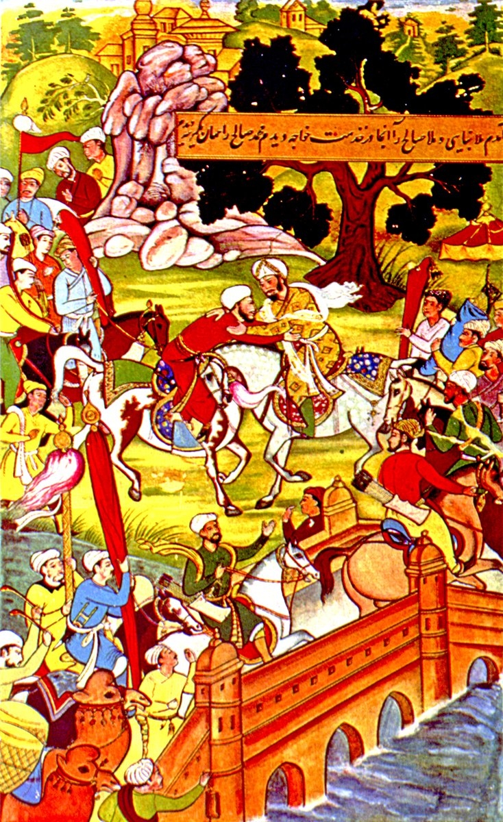 Bâbür’ün bir seyahatini tasvir eden minyatür (Londra British Museum, nr. 1920.10-11.03)