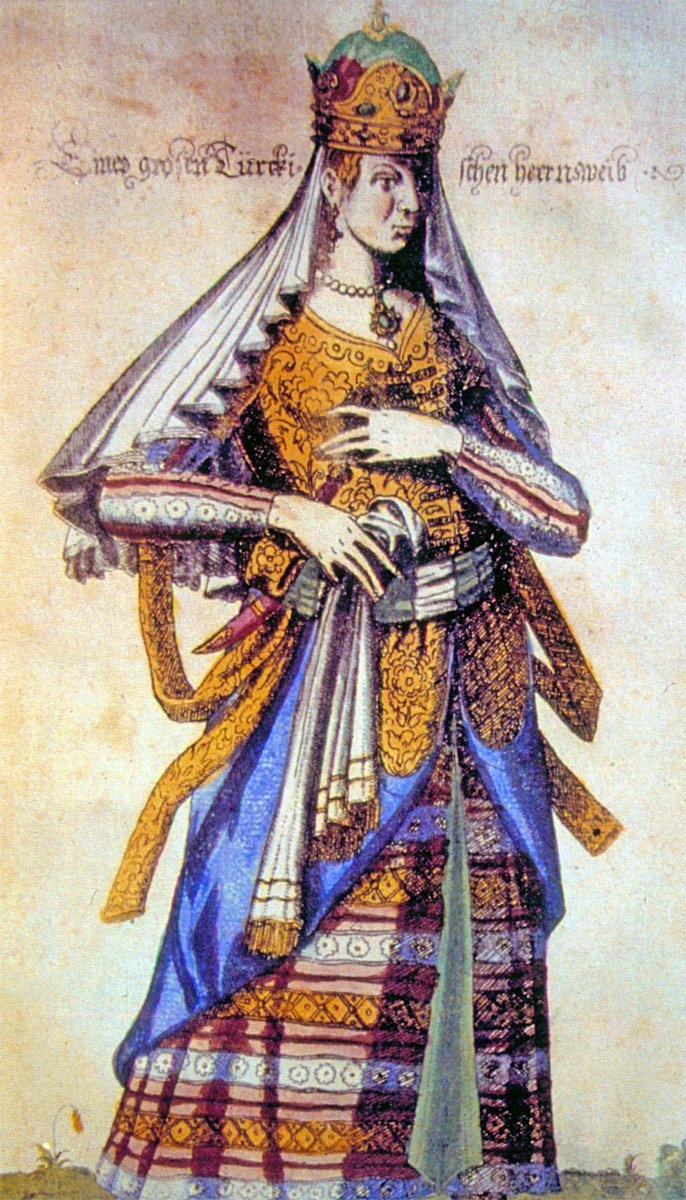 XVI. yüzyıla ait bir haseki sultan gravürü (Gürtuna, rs. 29)