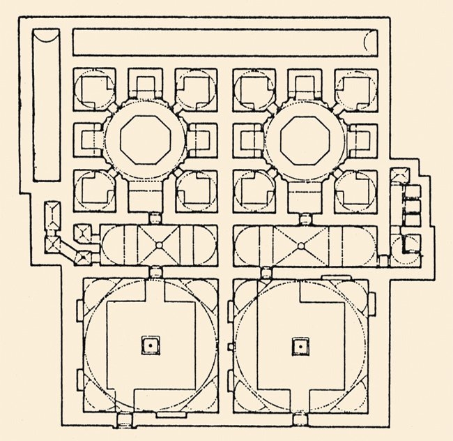 Çinili Hamamı’nın planı