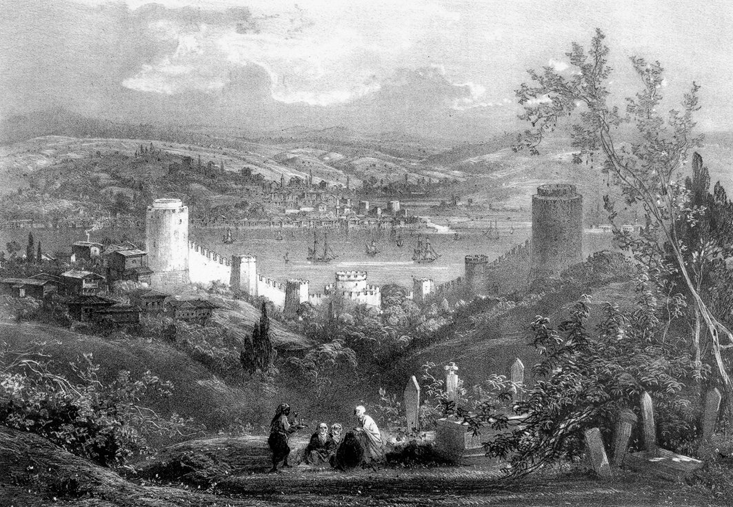 XIX. yüzyılın ortalarında Rumelihisarı’nı gösteren bir gravür