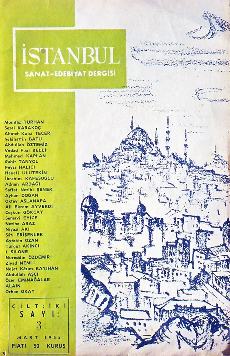 İstanbul dergisinin II. cildinin 3. sayısının kapağı