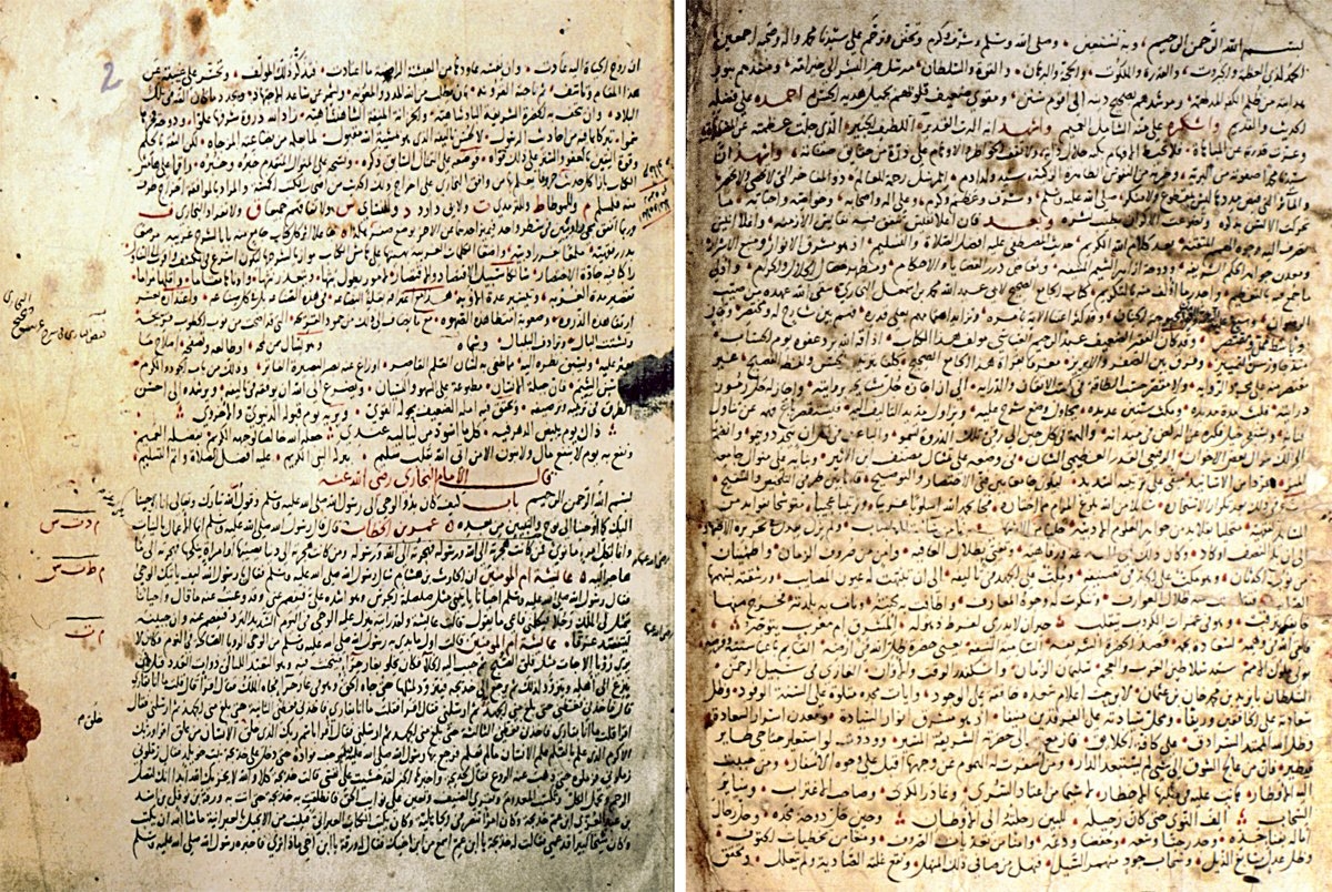 Abdürrahîm el-Abbâsî’ye ait Feyżü’l-bârî fî şerḥi ġarîbi Ṣaḥîḥi’l-Buḫârî adlı eserin ilk iki sayfası (Âtıf Efendi Ktp., nr. 529)