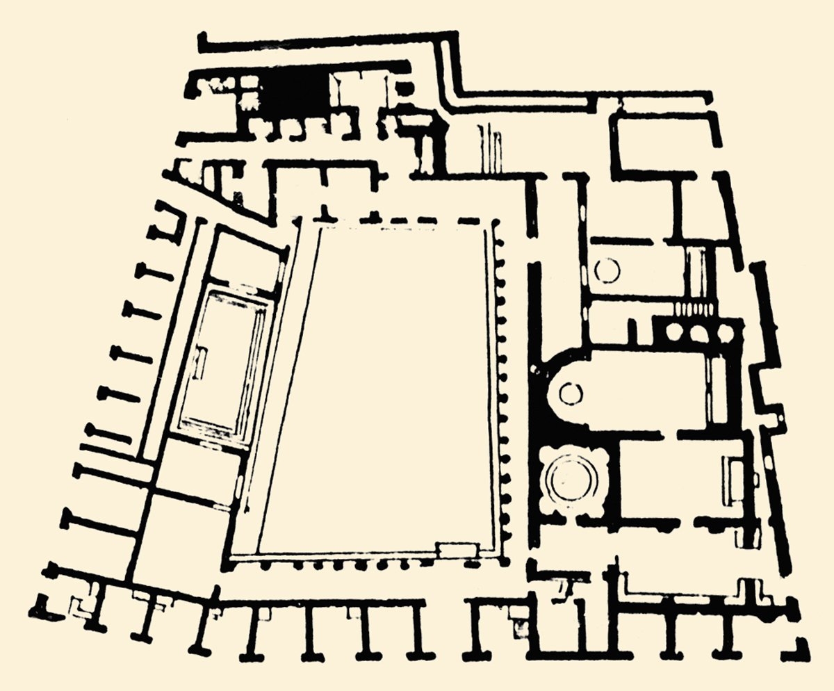 Pompei’deki Stabia Hamamı’nın planı