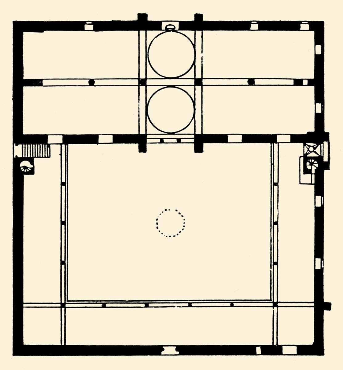 Îsâ Bey Camii’nin planı