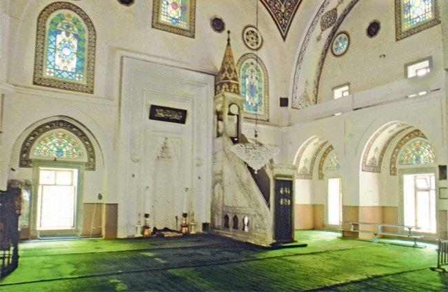 Bâlî Paşa Camii’nin içinden bir görünüş