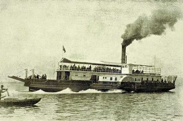 Şirket-i Hayriyye’nin ilk arabalı vapurlardan 27 numaralı Sâhilbend