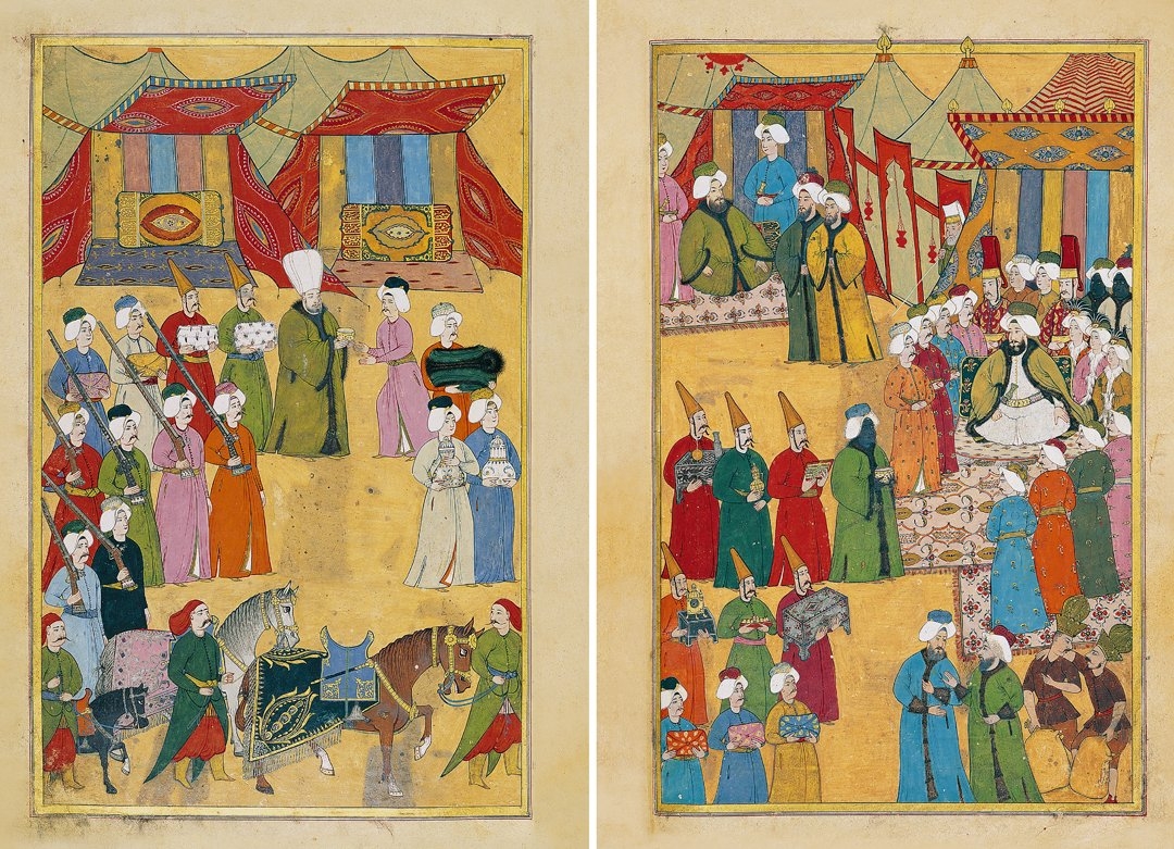 Surnâme-i Vehbî’den iki sayfa(TSMK, III. Ahmed, nr. 3593, vr. 26b-27a)