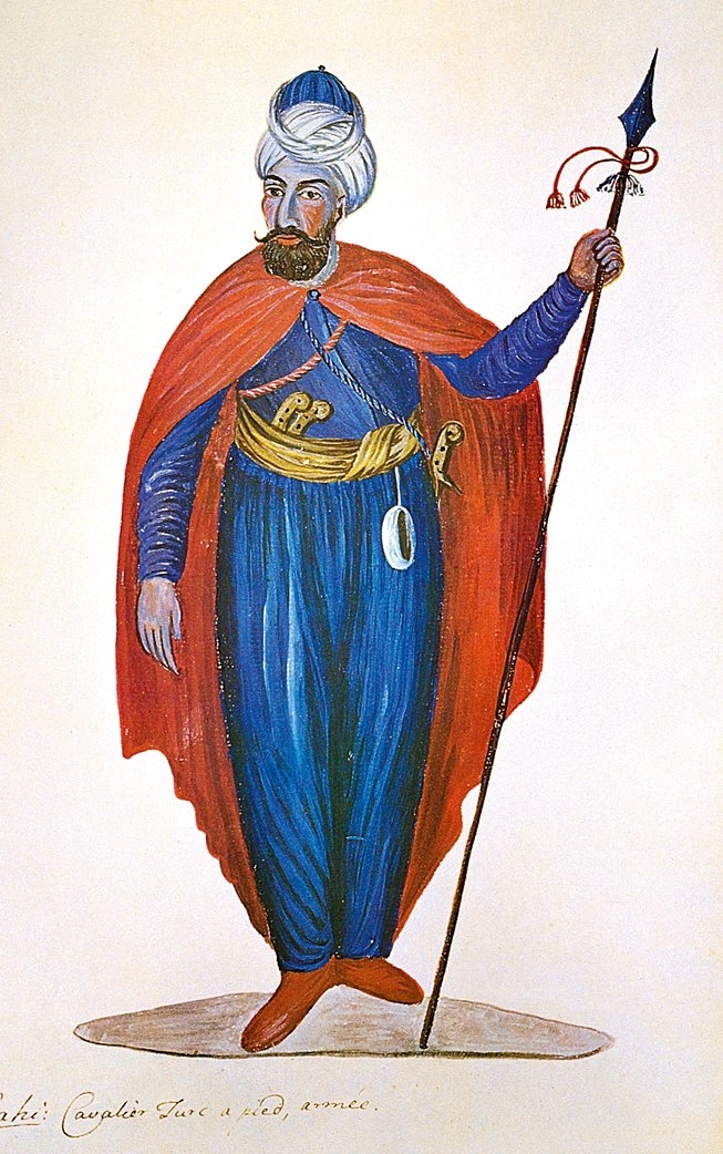 Yaya sipahi (Turkische Gewänder und Osmanische Gesellschaft, İstanbul 1966, lv. 121)