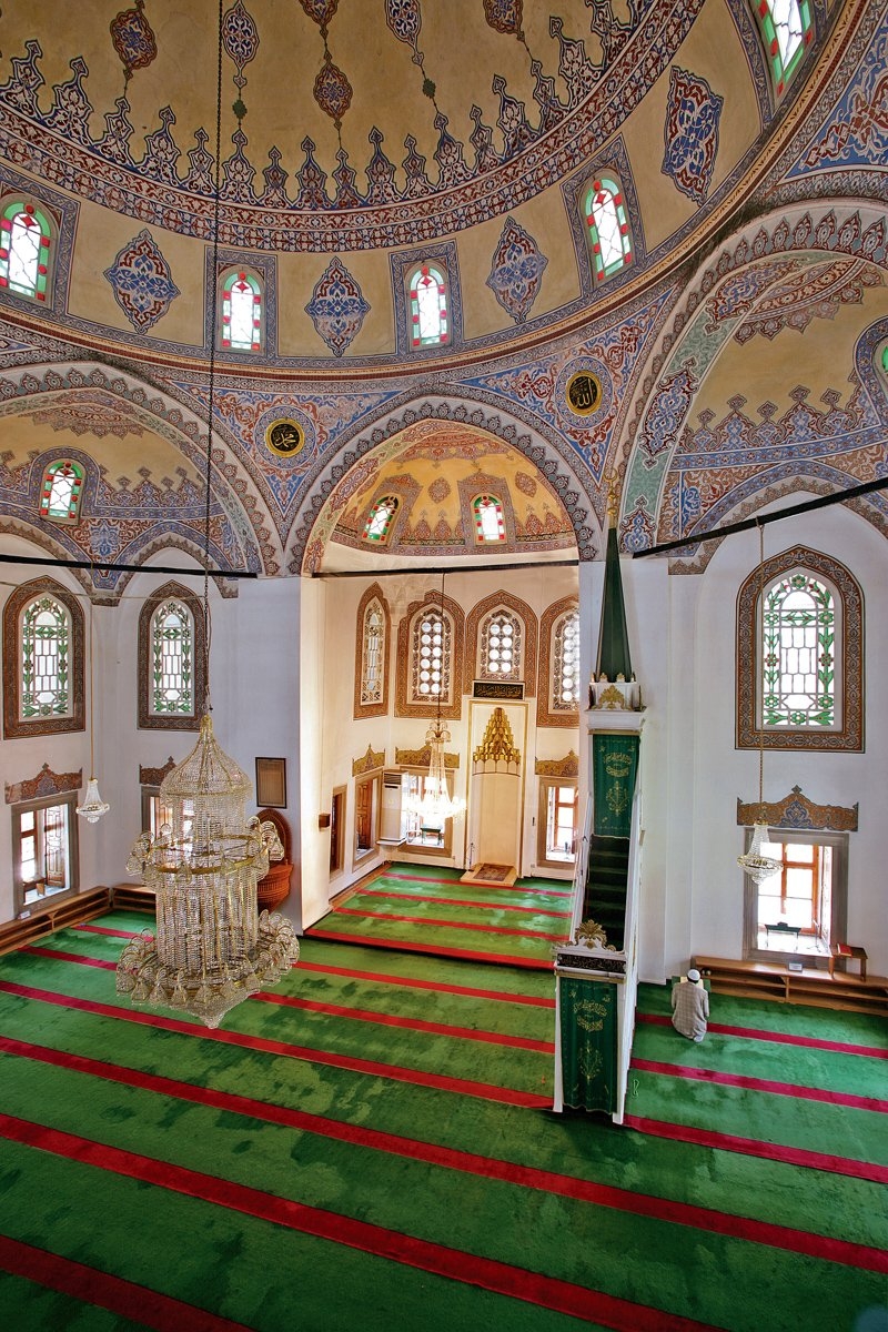 Molla Çelebi Camii'nin içinden bir görünüş