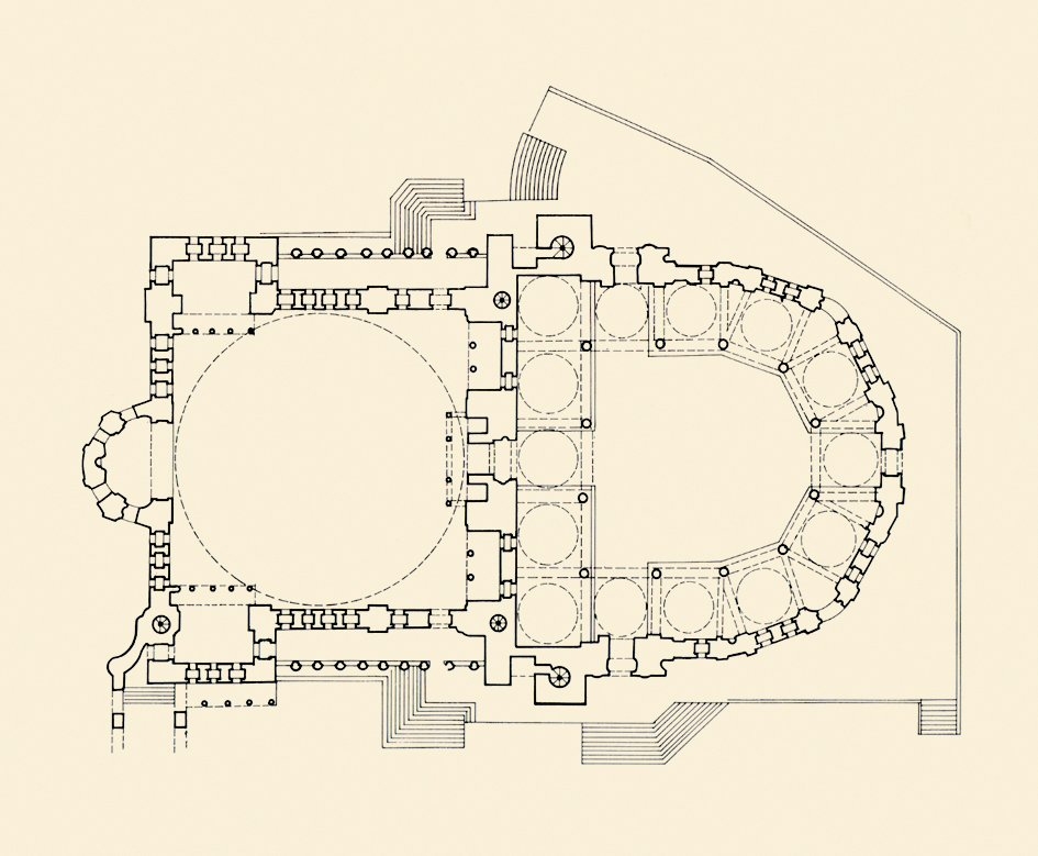 Nuruosmaniye Camii’nin planı