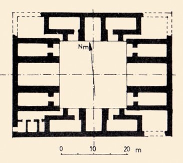 Rey’deki Selçuklu Medresesi’nin planı(A. Godard’dan)