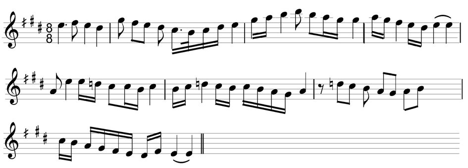 Sûzidil makamı seyir örneği