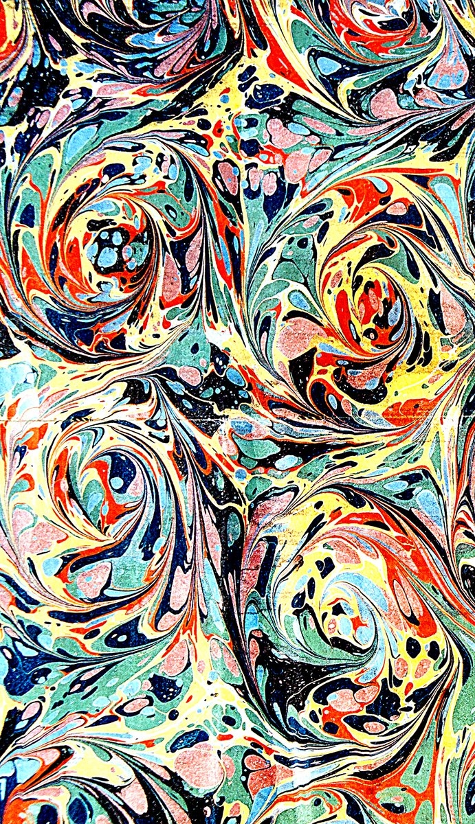 Bülbülyuvası ebrusu (Aziz Mahmud Hüdâyî Türbesi – Üsküdar/İstanbul)